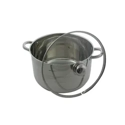 Indukcja garnek stal z pokrywką 17,2l 34cm 7312