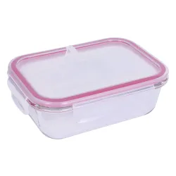 Zestaw pojemników Lamart Szklane Prostokątne LT6057 2szt AIR 600ml/1000ml