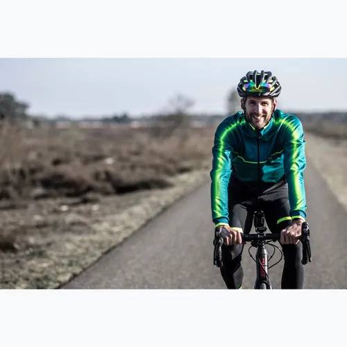 Kask rowerowy Rogelli Tecta black/fluor