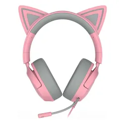 Słuchawki przewodowe z mikrofonem Razer Kraken Kitty V3 X Nauszne Różowy