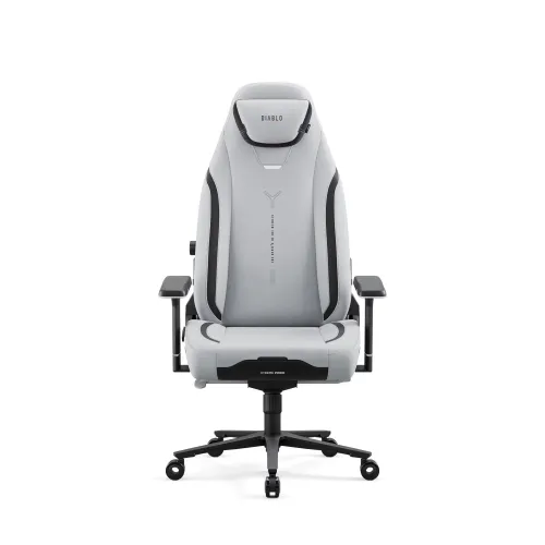 Fotel Diablo Chairs X.Eye Prime, Normal Size, Nightwolf Moon Gamingowy do 140kg Szary