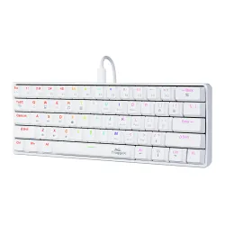 Klawiatura mechaniczna FroggieX PolarStrike RGB Outemu Red Biały