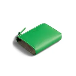 Кошелек Bellroy L-Pocket, кожаный, неоново-зеленый