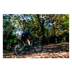 Kask rowerowy URBAN PRIME UP-HLM-EBK-BB Czarno-niebieski MTB (rozmiar L) + Magnetyczne okulary przeciwsłoneczne