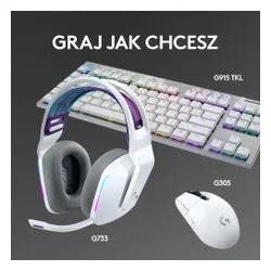 Наушники геймерские / игровые Logitech G733 Lightspeed Белый (981-000883)