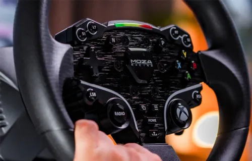 Kierownica MOZA Racing R3 RS053 do PC Xbox Zestaw gamingowy (baza R3 + kierownica ES + pedały SRP-Lite + zaciski)