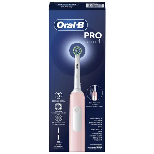 Электрическая зубная щетка Oral-B Pro 1 Pink Cross Action Pink