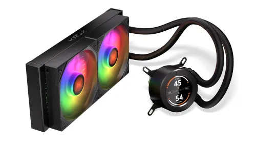 Chłodzenie Krux HydroGlance 240 ARGB LCD Czarny