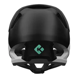 Kask rowerowy LAZER Cage KinetiCore Biało-czarny mat Full Face (rozmiar XL)