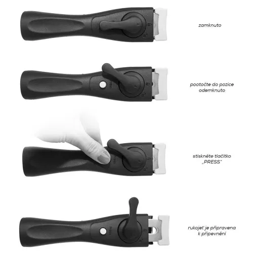 Patelnia granitowa GRANDE 20 / 26 cm 3 el.