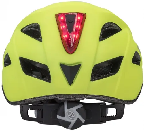 Kask rowerowy AUTHOR Pulse LED X8 Żółty MTB z lampką (rozmiar L)