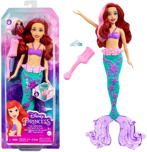 Lalka DISNEY PRINCESS Arielka Zmiana koloru HLW00