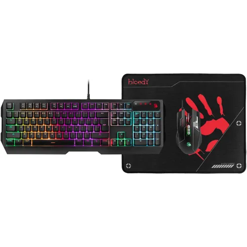 Zestaw klawiatura i mysz A4Tech Bloody B1700 przewodowa czarna