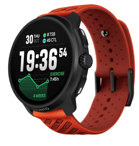Zegarek sportowy Suunto Race 2 Coral Orange 49mm GPS Pomarańczowy