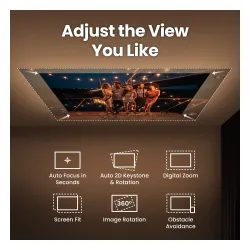 Projektor BenQ GV50 DLP Full HD HDR Google TV Wi-Fi Bluetooth AirPlay