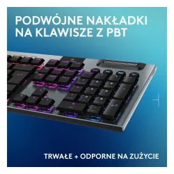 Klawiatura mechaniczna Logitech G915 X Lightspeed Tactile US INTL Czarny