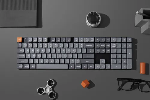 Klawiatura mechaniczna Keychron K5 Max RGB Gateron Red Szary