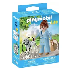 PLAYMOBIL MY LIFE 71736 KOBIETA Z DALMATYŃCZYKIEM zestaw dla dzieci 4+
