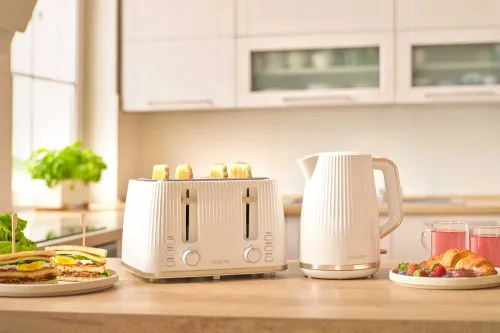 Toster Sencor STS 7540WH Ruszt do bułek Rozmrażanie 1860W