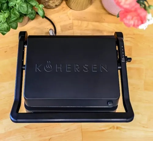 Электрогриль Kohersen черный матовый NX керамический умный автоматические программы 667см2