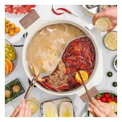 Garnek Dzielony Z Przegroda Dwukomorowy Chiński Fondue Non-Stick Hot Pot 30