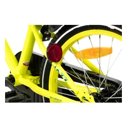 Rower dziecięcy KARBON Jazz 18 cali dla chłopca Limonkowy