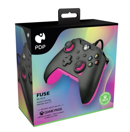 Pad PDP Fuse Black do Xbox Przewodowy