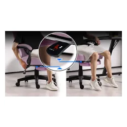 Fotel COBRA Player 5.0 CRF54PK Różowy + podnóżek