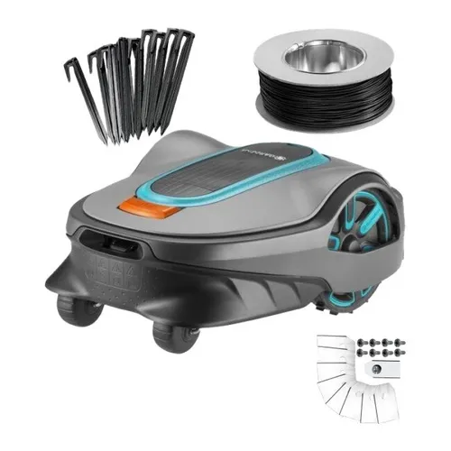 Robot koszący GARDENA Sileno Life 750 + Nóż do robota koszącego GARDENA 4087-20 (9 szt.)