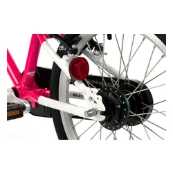 Rower dziecięcy KARBON Superlight Automatic 18 cali dla dziewczynki Różowy