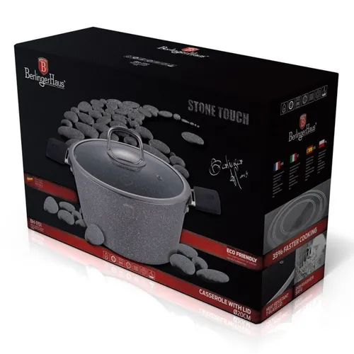 Garnek granitowy 28 cm Berlinger haus bh-1153 stone touch 1szt