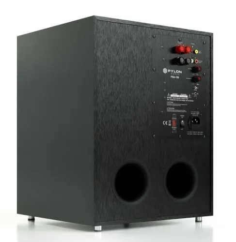 Subwoofer Pylon Audio Pearl Sub Aktywny 150W Czarne szczotkowane aluminium