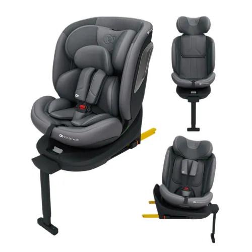 Fotelik samochodowy KINDERKRAFT I-360 2 Plus 40-150 cm (0-36 kg) Szary