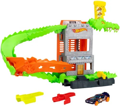 Tor Hot Wheels City Krokodyl Atak na pizzerię JHL93