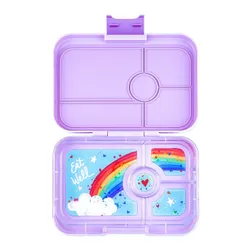 Lunchbox pojemnik na śniadanie XL Yumbox Tapas 4 - Seville purple / rainbow