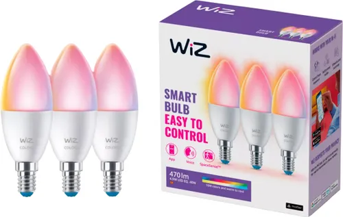 Inteligentna żarówka LED WIZ 929002448833 4.9W E14 Wi-Fi Bluetooth (3 szt.)