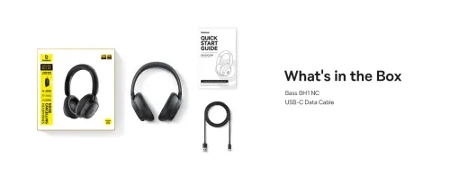 Słuchawki bezprzewodowe Baseus BH1 NC Nauszne Bluetooth 6.0 Biały