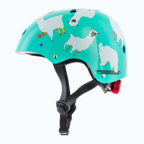 Kask rowerowy dziecięcy Hornit Llama turquoise/white