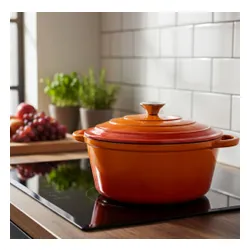 Garnek żeliwny HAGE DQ26 5L Pomarańczowy