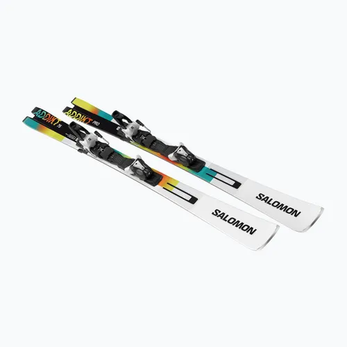 Narty zjazdowe Salomon Addikt Pro 76 + wiązania MI12 GW white/black/capri breeze