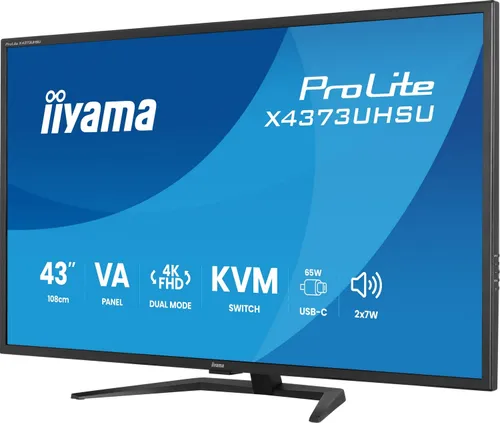 iiyama ProLite X4373UHSU-B2 - 60Hz | 4K | VA | 43'' | 3ms | HDR10