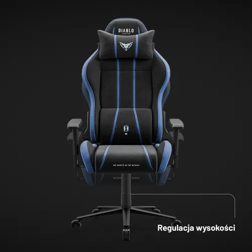 Fotel DIABLO CHAIRS X-One 2.0 Normal Size Czarno-niebieski