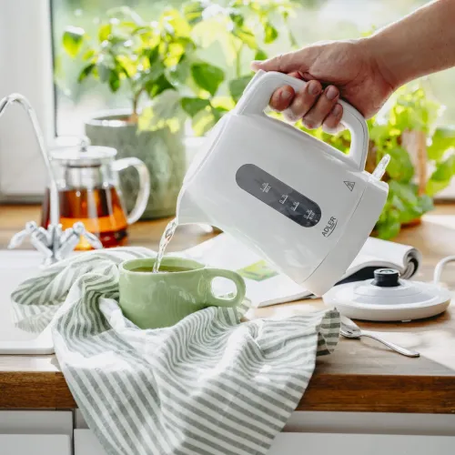 ADLER Strix AD 1380w 1 l - czajnik elektryczny bezprzewodowy plastikowy