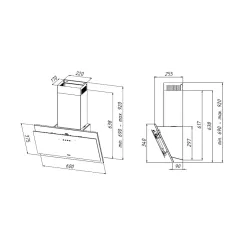 Okap Akpo WK11 Juno 50 T300 Szary