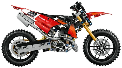 LEGO TECHNIC 42238 Motocykl Ducati Desmo450 MX Factory, zestaw klocków 10+