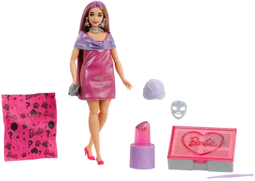 Lalka Barbie Party Unboxed Glam Party Stylowe przygotowania JFY67