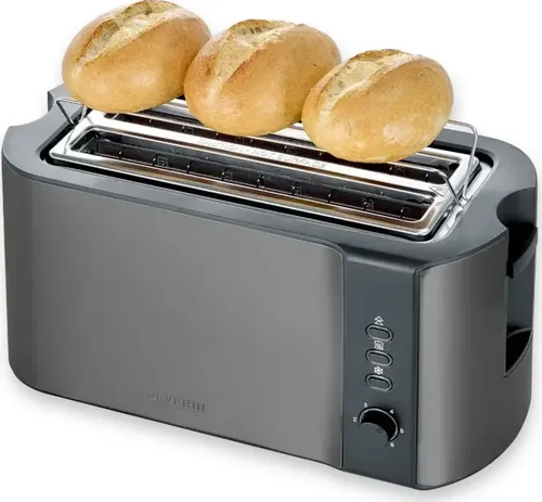 Severin AT 9341 Toster automatyczny ciemny inox-stal nierdzewna