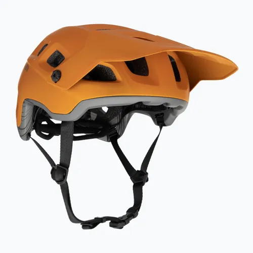 Kask rowerowy MET Terranova orange/ titanium metalic matt