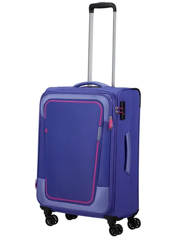 Walizka średnia American Tourister Pulsonic - soft lilac