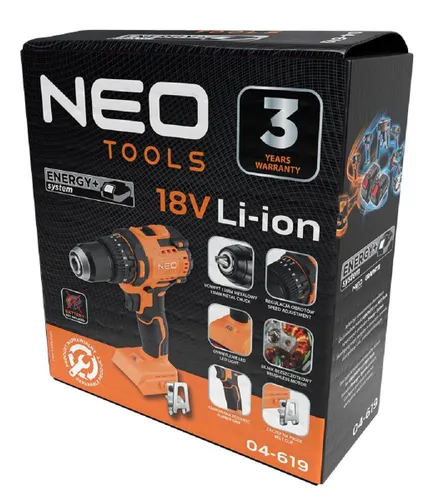 Wiertarko-wkrętarka NEO TOOLS 04-619 SOLO